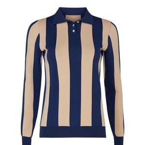 Alexa Chung Printed Polo Shirt